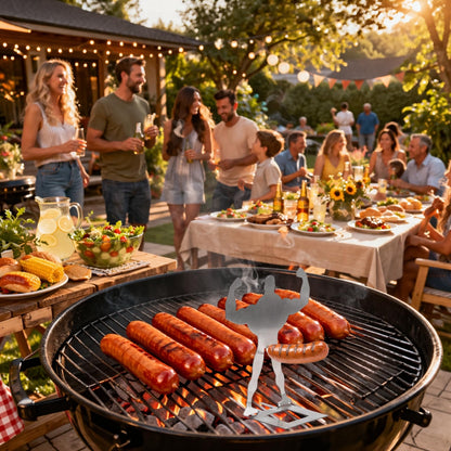 Funny BBQ Muscle Man Hot Dog Holders
