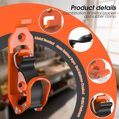 Heavy-Duty Rubber Tool Mount Clamps for Trucks & Garages