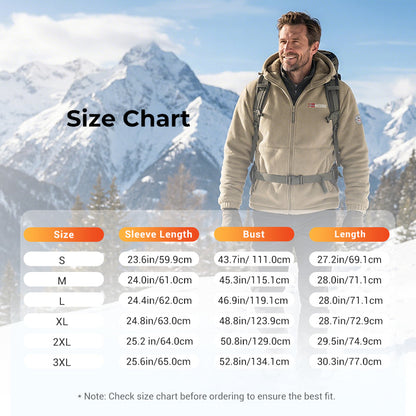🔥Upgraded Unisex Hooded Casual Graphene Heated Insulated Jacket (with Internal Pockets)