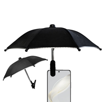 ☂️📱 Adjustable Phone Stand with Sun Shade – Universal Pig Suction Cup Phone Holder