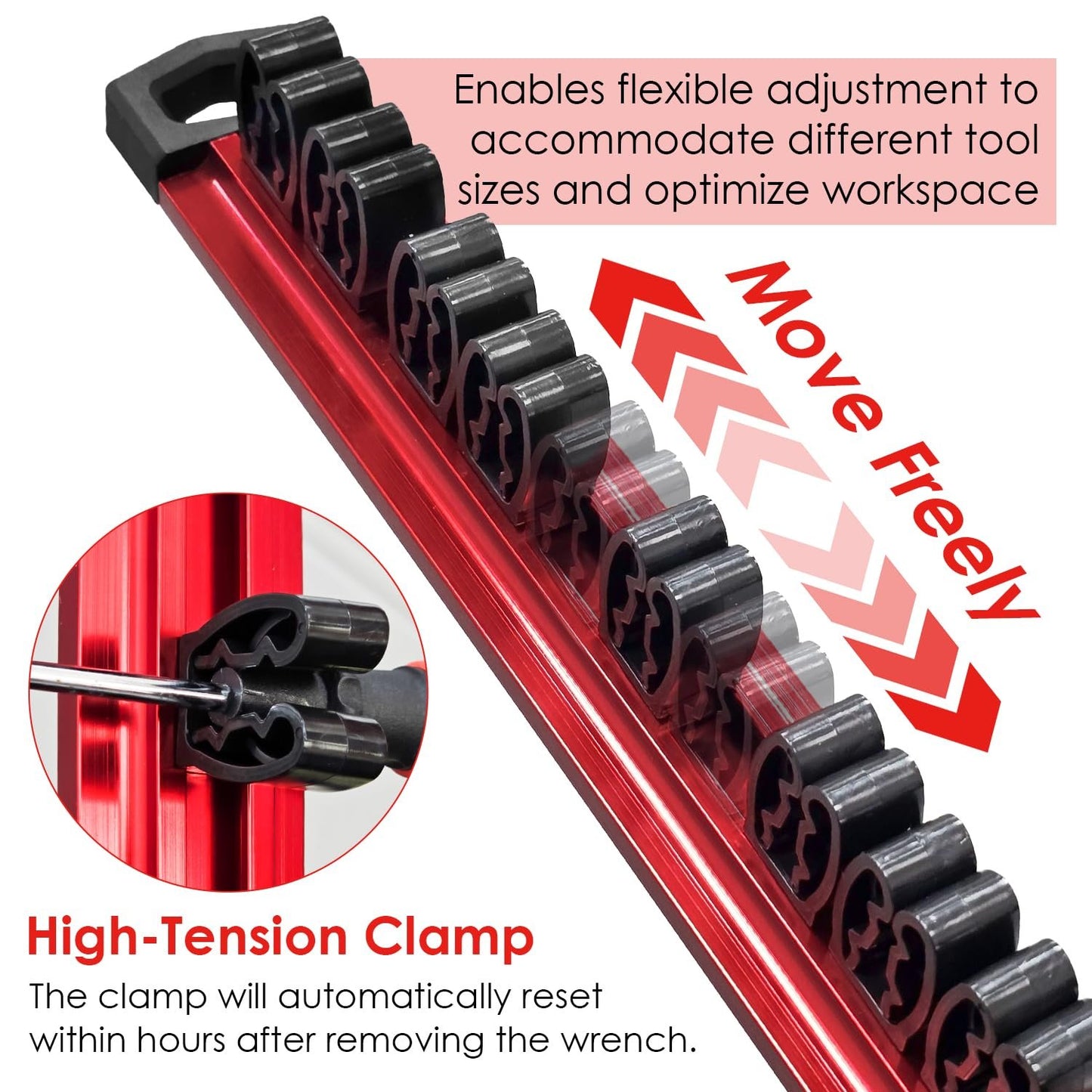 🔥LAST DAY 49% OFF - 🧲🛠️Magnetic Wrench and Screwdriver Organizer – Tool Organizer for Workshop & Garage
