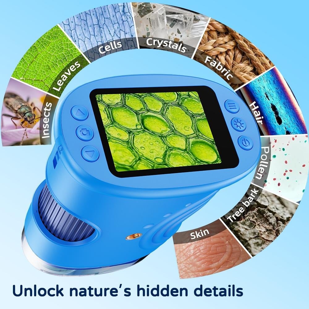 🔬 1000X Magic Eye: Kids' 2-in-1 Handheld Microscope & HD Camera 📸
