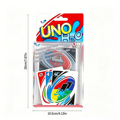💦Waterproof Clear UNO Plastic Playing Cards - 🔄for Swimming Pool, Beach Party