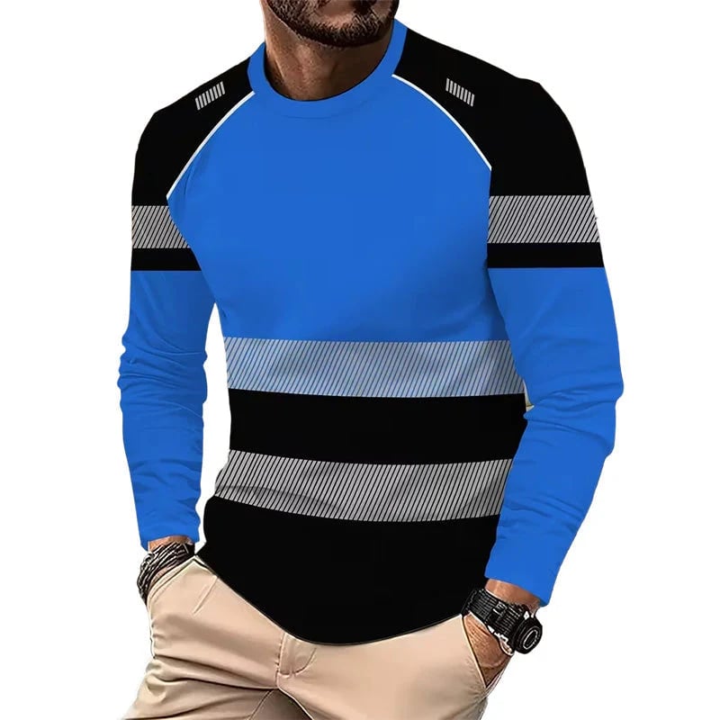 👕 ✨ Men’s 3D Printed Active Shirt – High-Visibility, Breathable, Athletic Fit 🌿