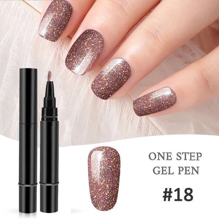 💅 Limited Time Buy 1 Get 1 Free ! ✨One Step Nail Gel Pen🎨Free handheld mini UV nail lamp💡