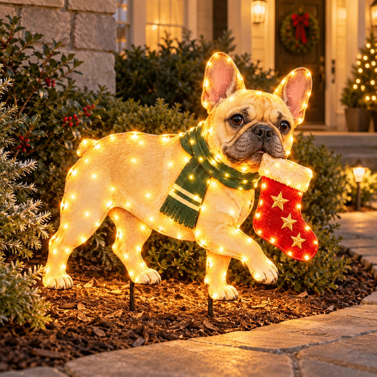 ✨🐕Christmas Glow Pup Collection – Lighted Holiday Dog Yard Decor