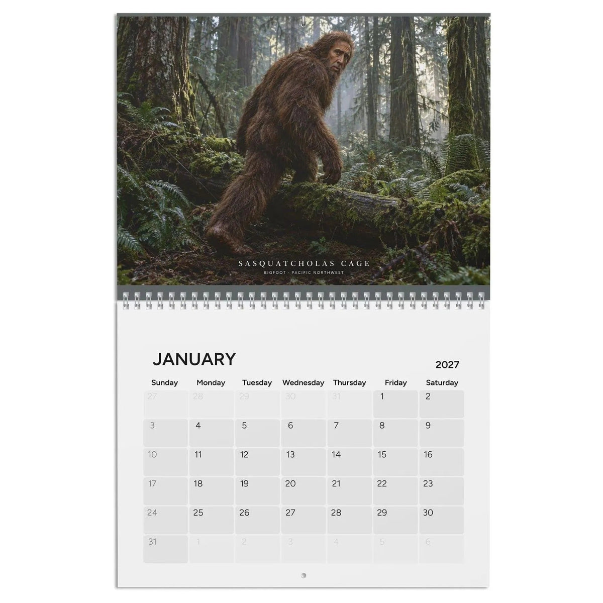Nic Cryptid 2027 Calendar