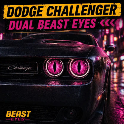 💀 Beast Eyes Mesh Car Headlight Stickers 🚘