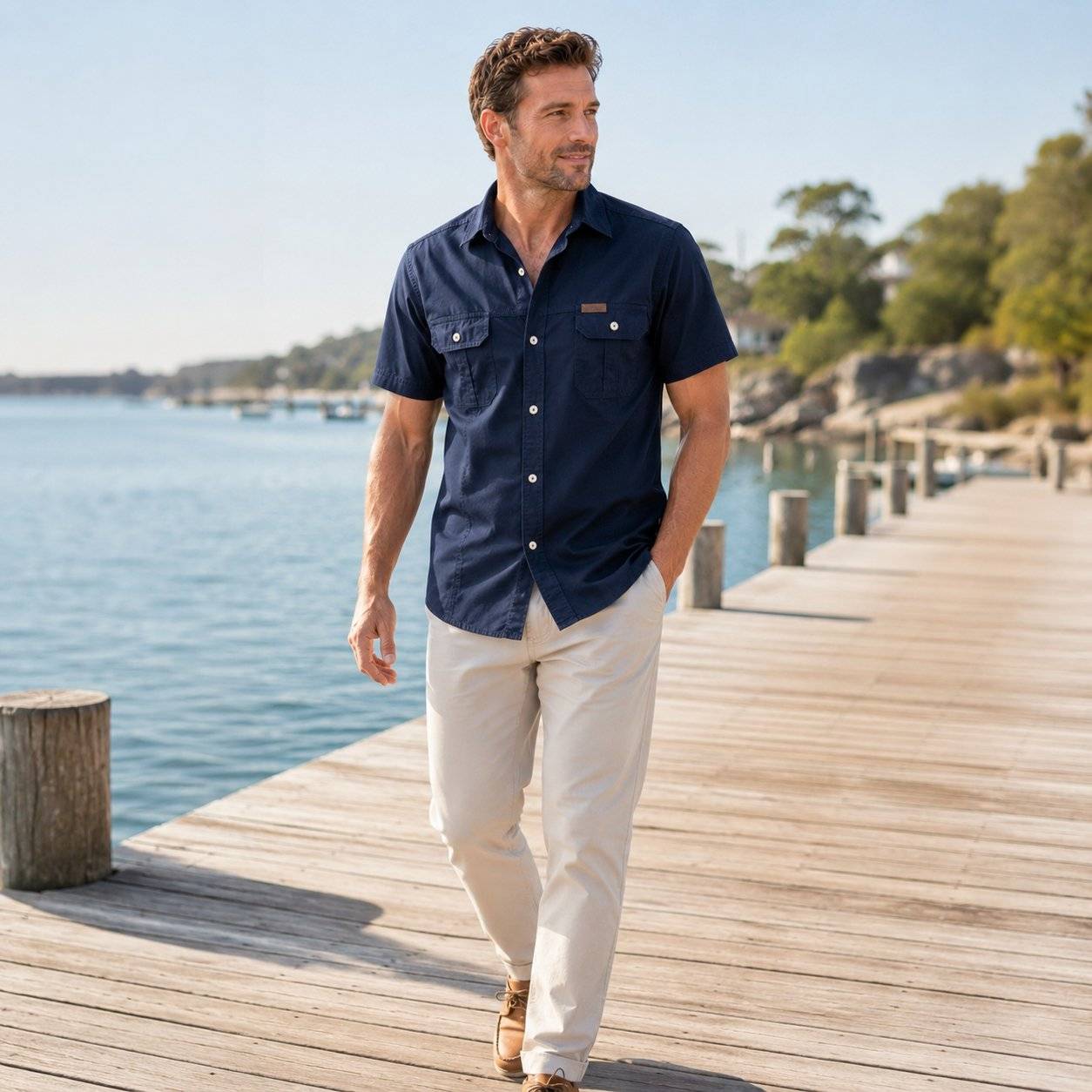 🌟Outdoor Adventure Polo Shirt - Comfortable and Durable🌟