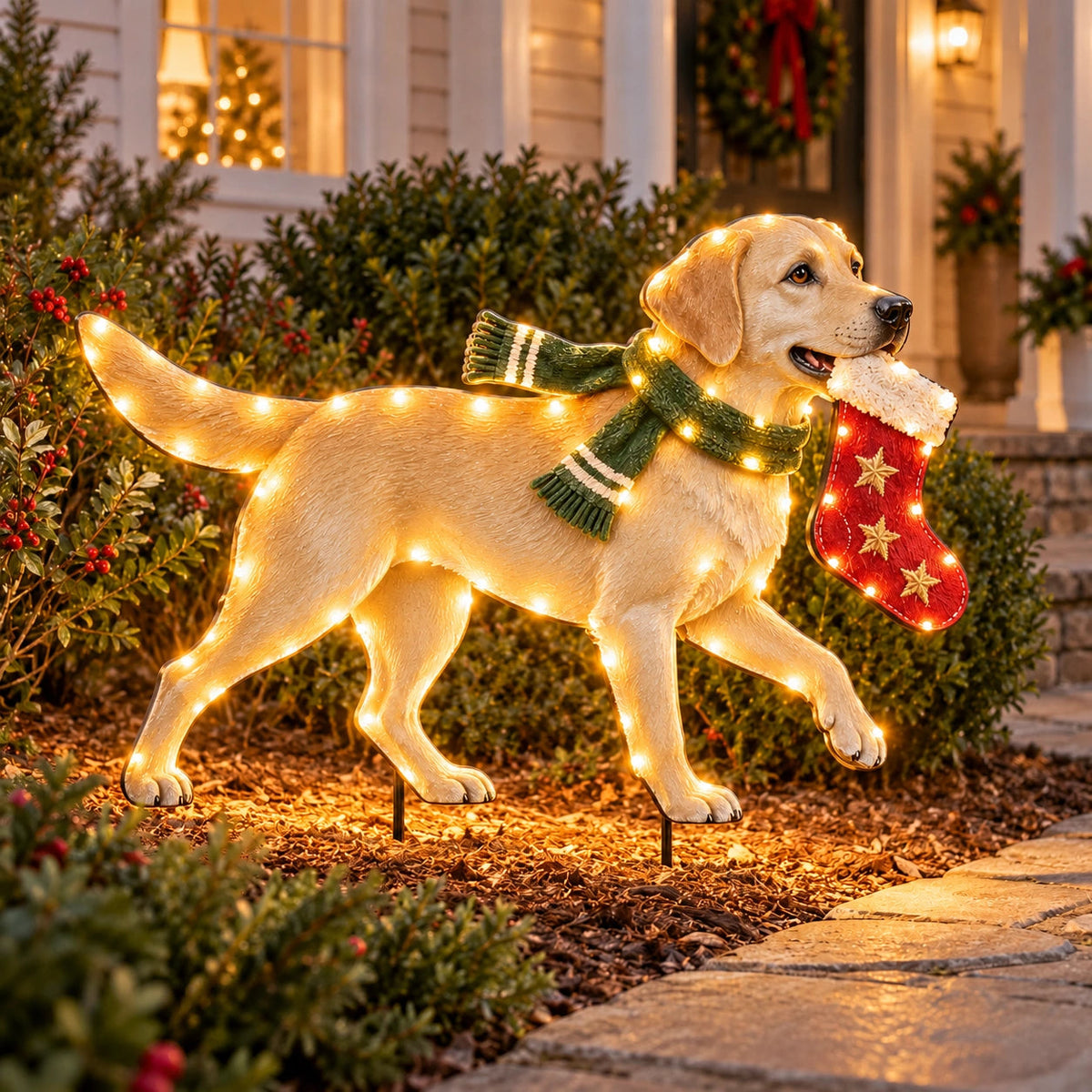 ✨🐕Christmas Glow Pup Collection – Lighted Holiday Dog Yard Decor