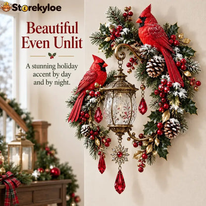 🔥Last Day 49% OFF🔥Cardinal Christmas Lantern Glow™ – Lighted Holiday Wall Decor