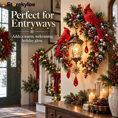 🔥Last Day 49% OFF🔥Cardinal Christmas Lantern Glow™ – Lighted Holiday Wall Decor