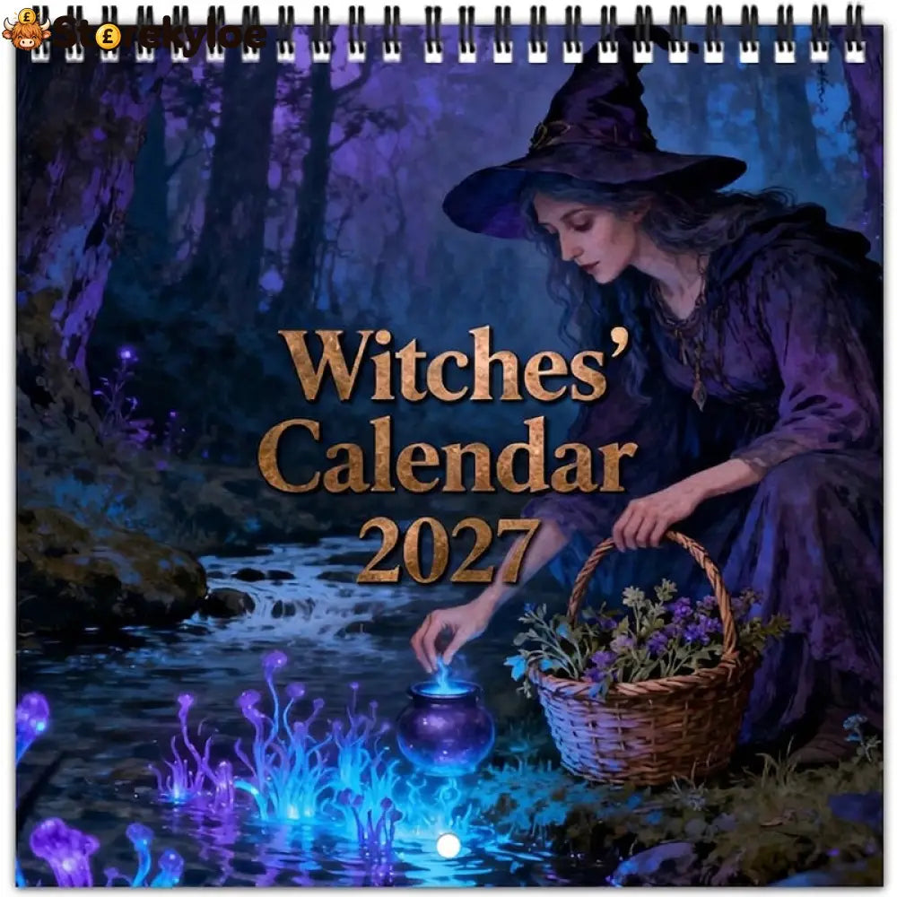 🔮 Mystisk heksekalender 2027 | Gotisk veggdekorasjon - Hekser - Husholdning og Kjøkken