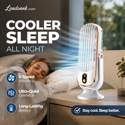 🥳2026 HOT SALE🥳💞50K+ SOLD!💨🌙 49% OFF! Portable Table Fan – 5 speeds, ultra‑quiet, gentle breeze. Perfect for bedroom or office. Stay cool without noise! 😴✨