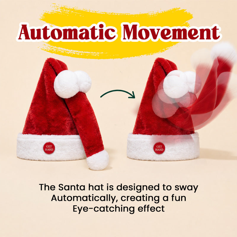 ✨🎅 Animated Naughty Santa Hat | Funny Christmas Party Hat✨
