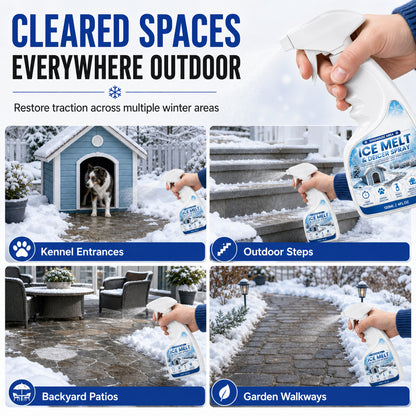 🥳2026 HOT SALE🥳💞50K+ SOLD! ❄️🐾 50% OFF! Outdoor De-Icing & Snow Melting Spray – pet-safe, dissolves frost on contact. Clear steps, walkways & patios fast! 🛡️✅