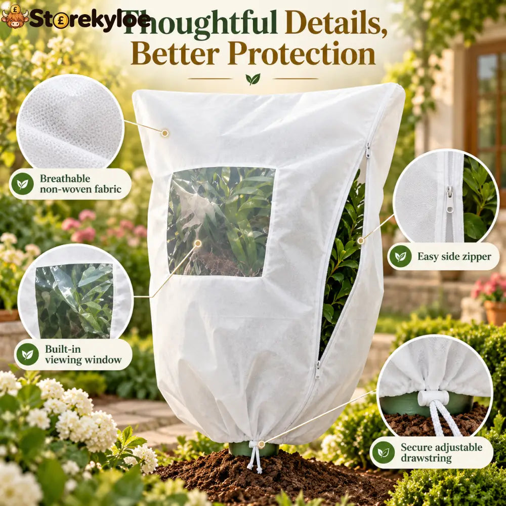 Plant Frost Cover Nonwoven Reusable Warm Shrubs Blanket - Plant Frost Cover