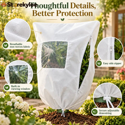 Plant Frost Cover Nonwoven Reusable Warm Shrubs Blanket - Plant Frost Cover