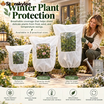 Plant Frost Cover Nonwoven Reusable Warm Shrubs Blanket - Plant Frost Cover