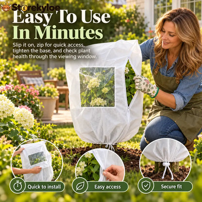Plant Frost Cover Nonwoven Reusable Warm Shrubs Blanket - Plant Frost Cover