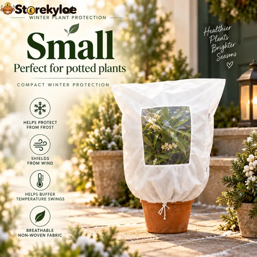 Plant Frost Cover Nonwoven Reusable Warm Shrubs Blanket - Small - Plant Frost Cover