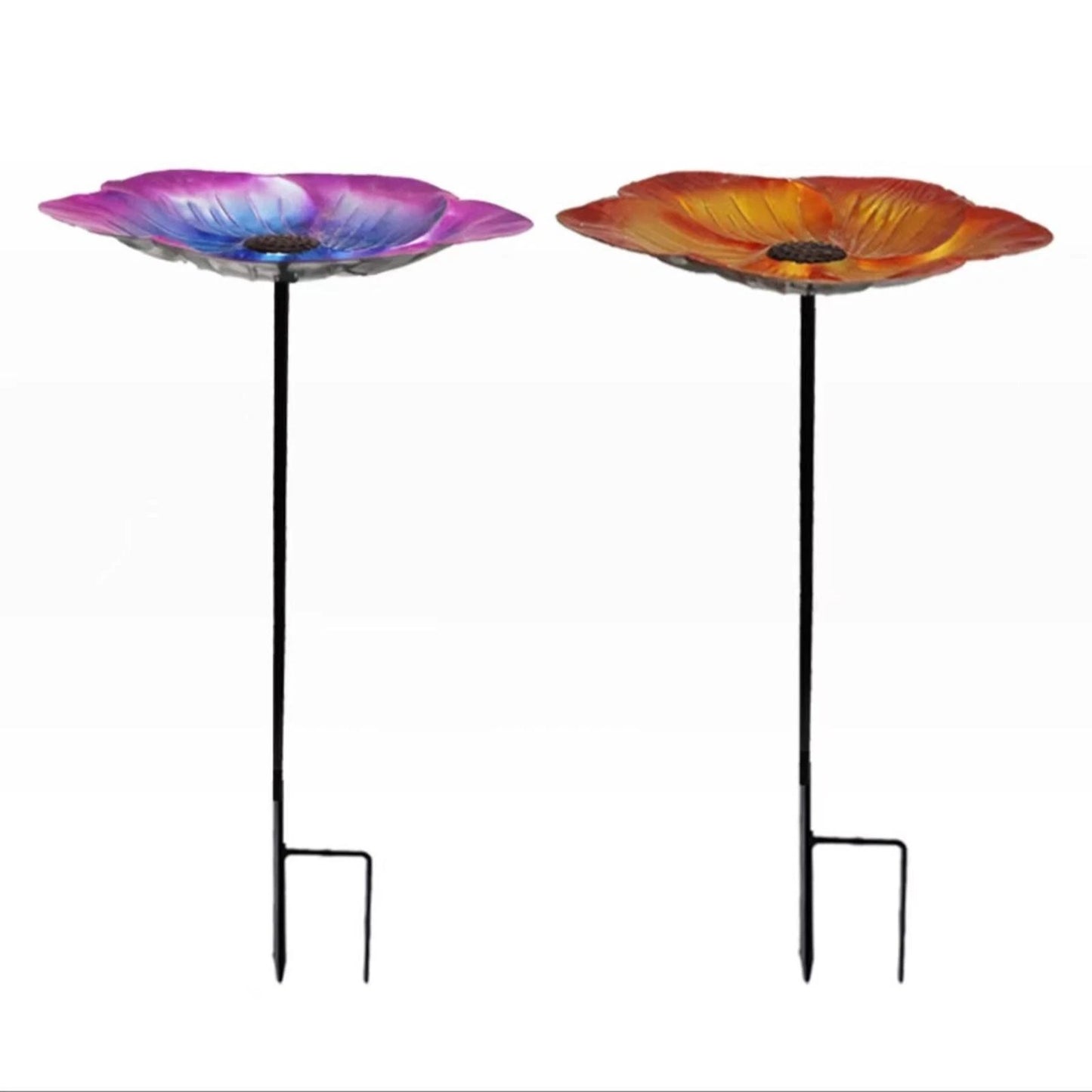 Decorative Bird Bath Detachable Pole Ornament Bird Watcher Gift Multipurpose