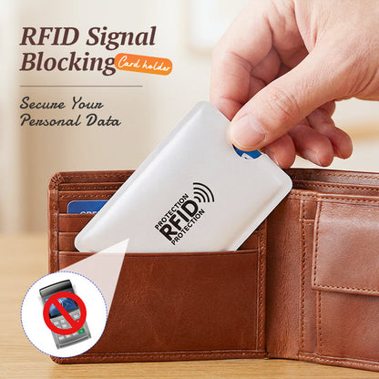 🚨 RFID Card Holder: Blocks scanners and protects your data 💳❌
