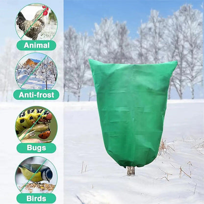 🎃Halloween Offer: 50% Off!🌿Plant Protection Covers with Drawstring – Breathable Winter Fleece Jackets