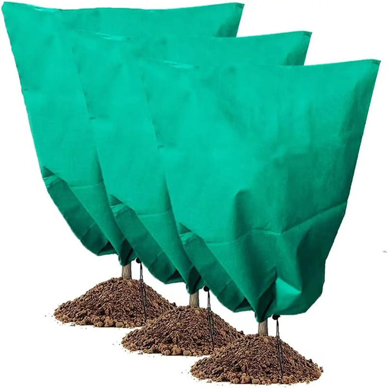 🎃Halloween Offer: 50% Off!🌿Plant Protection Covers with Drawstring – Breathable Winter Fleece Jackets