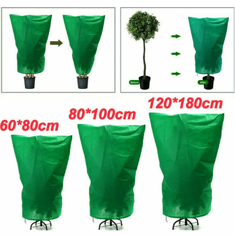 🎃Halloween Offer: 50% Off!🌿Plant Protection Covers with Drawstring – Breathable Winter Fleece Jackets