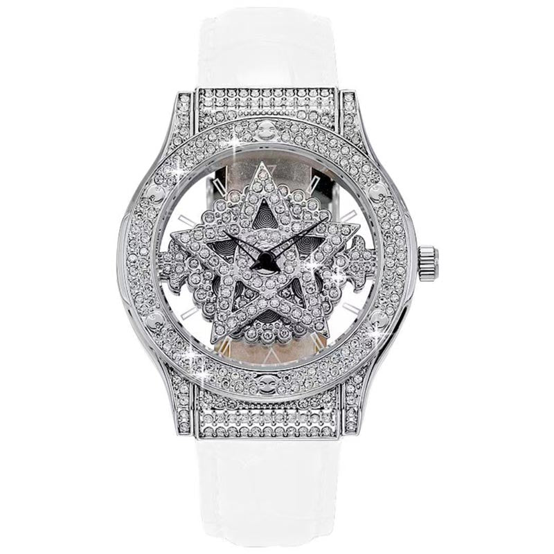 ⌚💥 Fashion Dress Watch Rhinestone Dial – Quartz Movement, 30M Waterproof, Adjustable Clasp ✨