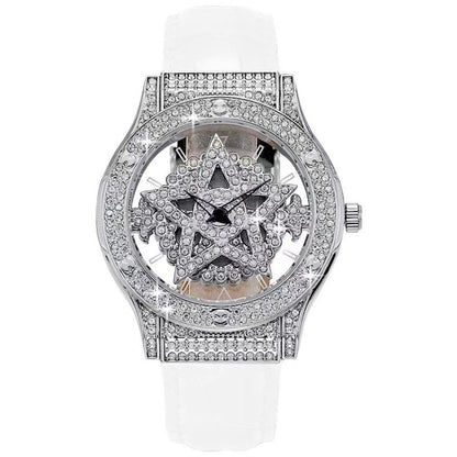 ⌚💥 Fashion Dress Watch Rhinestone Dial – Quartz Movement, 30M Waterproof, Adjustable Clasp ✨