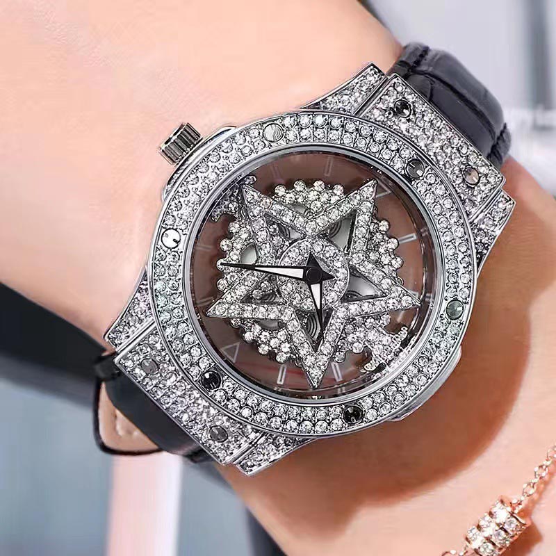 ⌚💥 Fashion Dress Watch Rhinestone Dial – Quartz Movement, 30M Waterproof, Adjustable Clasp ✨