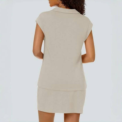 🔥 Summer Sale 49% Off Women’s Cap Sleeve Top Skirt 2-Piece Set