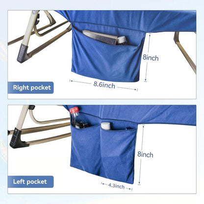 🏖️Summer Hot Sale🌞🌊Sun Lounger Towel in Bag with Pockets Storage
