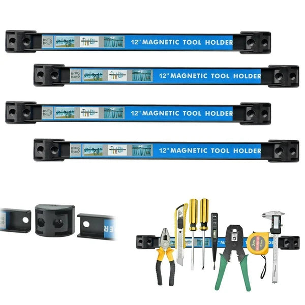 ⏳Time-Limited Special⏰Magnetic Tool Holder Bar – 30kg Load, Quick-Release, Workshop Organizer 🛠️