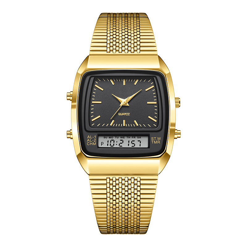 ⌚✨ Retro Style Square Face Multifunction Watch – Chronograph, Date Display & Classic Design 🕰️