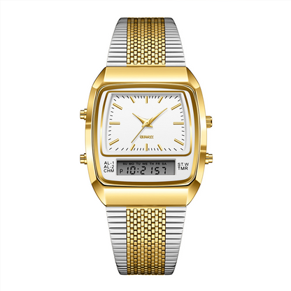 ⌚✨ Retro Style Square Face Multifunction Watch – Chronograph, Date Display & Classic Design 🕰️