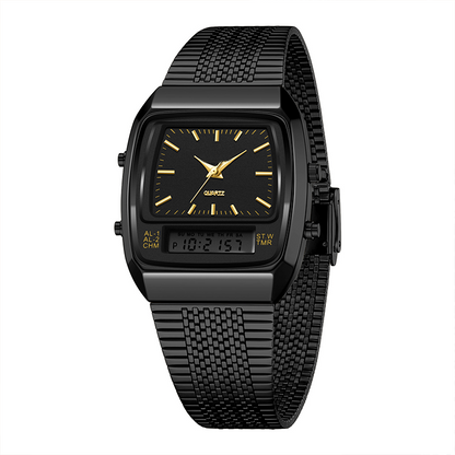 ⌚✨ Retro Style Square Face Multifunction Watch – Chronograph, Date Display & Classic Design 🕰️