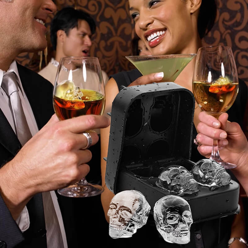 Multi-Use Skull Mold – For Cocktails, Cookies or Soap 💀🍪