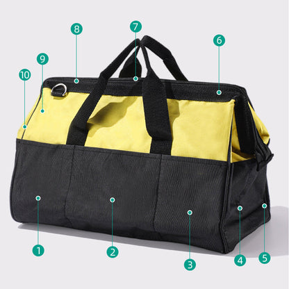 🧰🔧 Heavy-Duty Tool Bag with Multiple Pockets – Durable Canvas, Reinforced Bottom & Perfect for Organizing Tools 🛠️