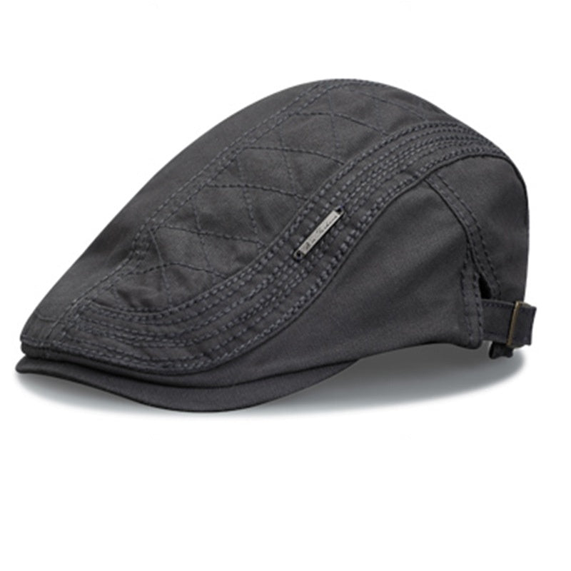 Men's Adjustable Breathable Flat-Brim Cap