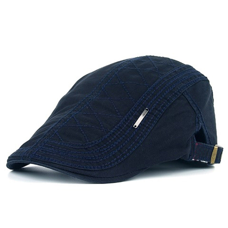 Men's Adjustable Breathable Flat-Brim Cap