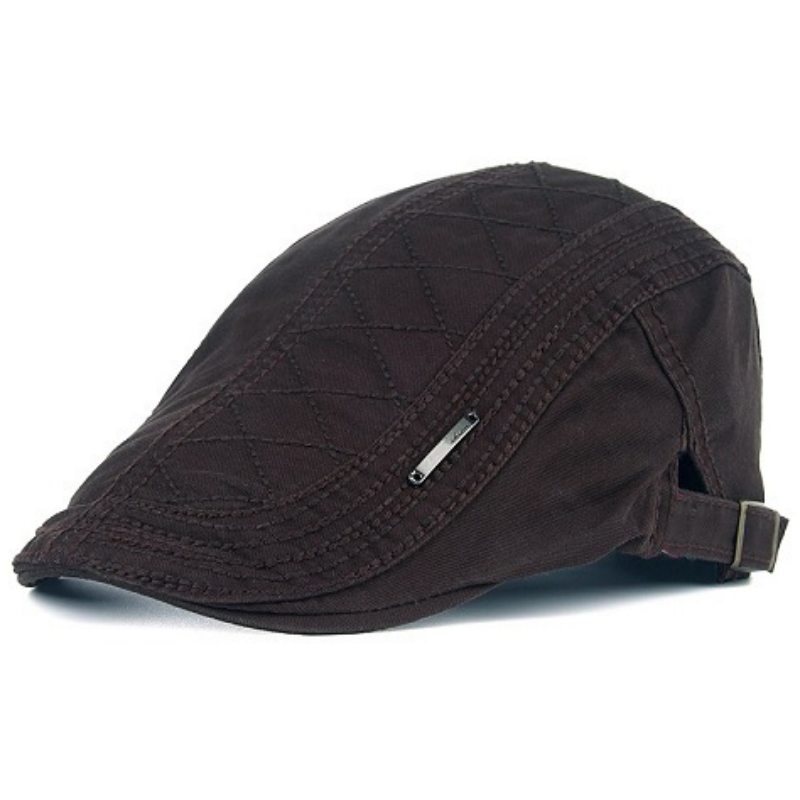 Men's Adjustable Breathable Flat-Brim Cap