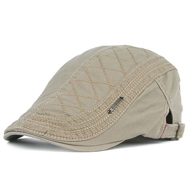 Men's Adjustable Breathable Flat-Brim Cap