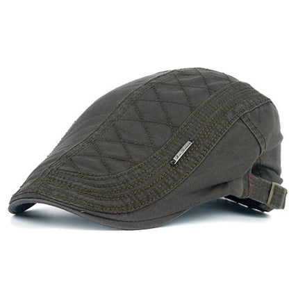 Men's Adjustable Breathable Flat-Brim Cap