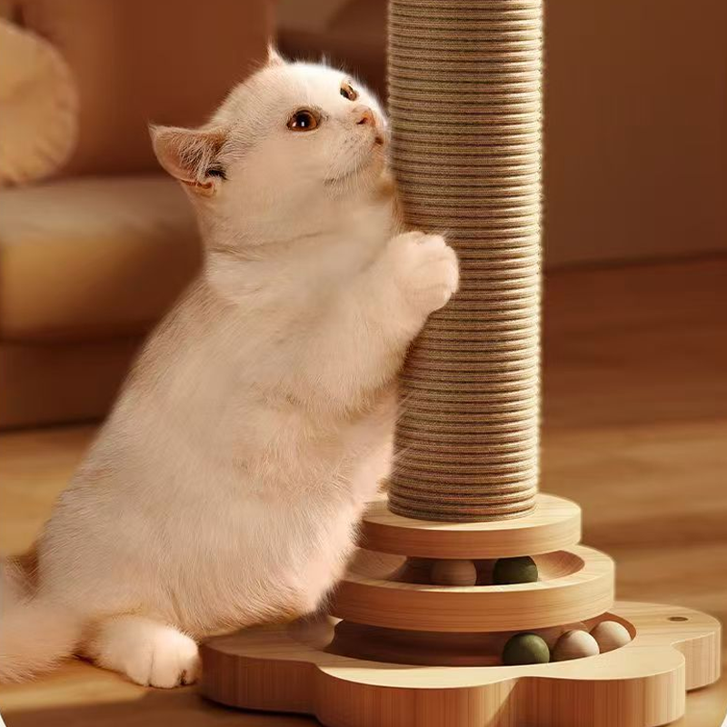 💐Multifunctional Cat Activity Center – Scratcher & Toys Included 🐱🧶