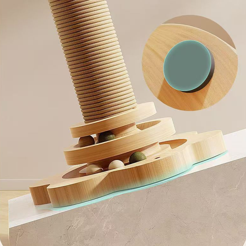 💐Multifunctional Cat Activity Center – Scratcher & Toys Included 🐱🧶
