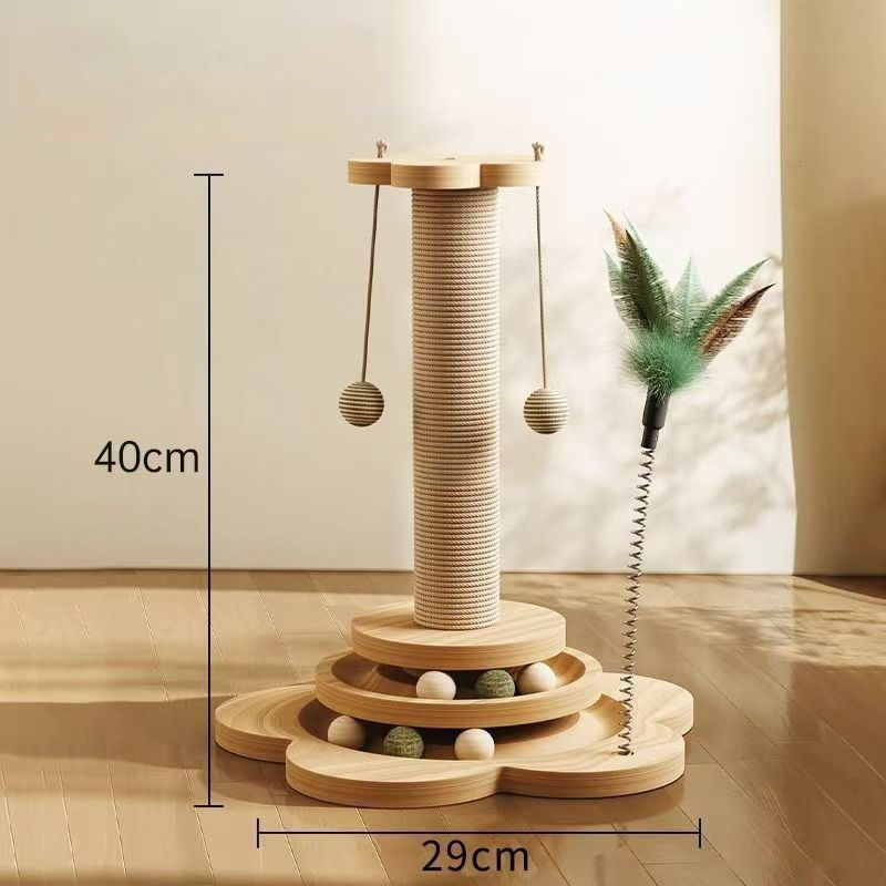 💐Multifunctional Cat Activity Center – Scratcher & Toys Included 🐱🧶