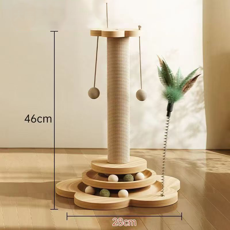 💐Multifunctional Cat Activity Center – Scratcher & Toys Included 🐱🧶